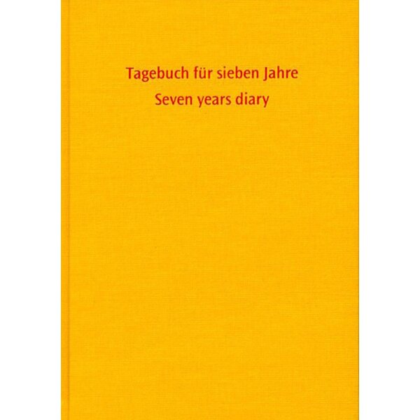 Tagebuch für 7 Jahre, gelb