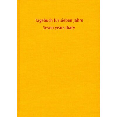 Tagebuch für 7 Jahre, gelb
