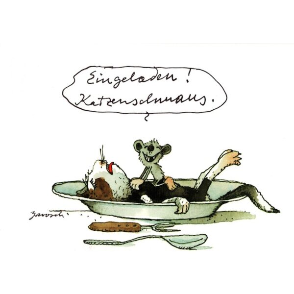 Janosch. Eingeladen! Katzenschmaus.