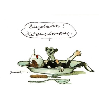 Janosch. Eingeladen! Katzenschmaus.
