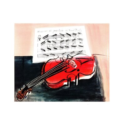 Raoul Dufy. Die rote Geige (Violine) 1948