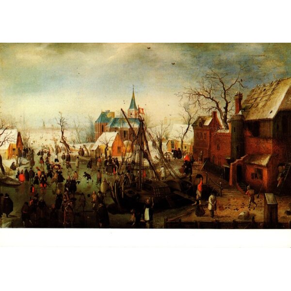 Hendrick van Avercamp. Wintersituation in Ysselmuiden