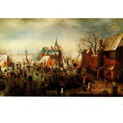 Hendrick van Avercamp. Wintersituation in Ysselmuiden