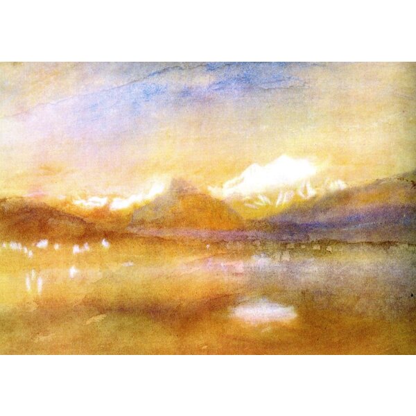Joseph Mallord William Turner. Der Genfersee und der Mont Blanc, nach 1830