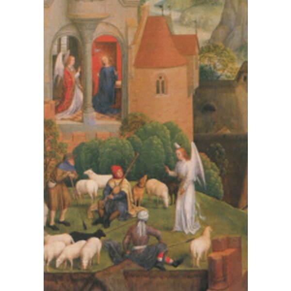 Hans Memling. Verkündung an Maria und Hirten, 1480