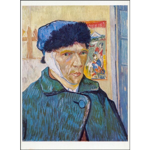 Vincent van Gogh. Selbstbildnis des Künstlers mit abgeschnittenem Ohr