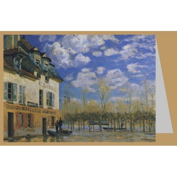 Alfred Sisley. Die Barke während der Überschwemmung, 1876