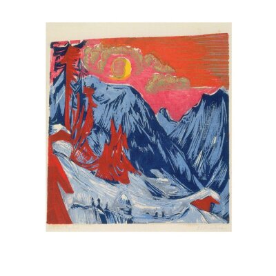 Ernst Ludwig Kirchner. Wintermondnacht, 1919