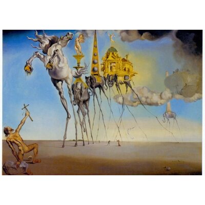 Salvador Dali. Die Versuchung d. heiligen Antonius,1946. KK