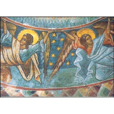 Byzantinisch. Zwei Engel (Uriel und Ephuell). Rumänisch