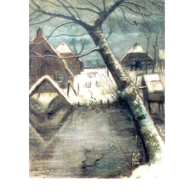 Otto Modersohn. Wümme im Winter, 1937
