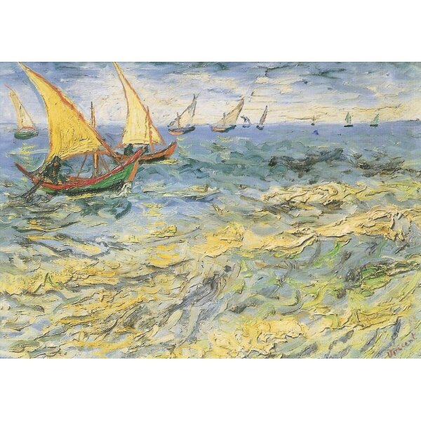 Vincent van Gogh. Das Meer bei Saintes-Maries, 1888