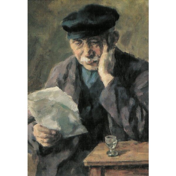 Karl Krummacher. Lesender Bauer, 1944