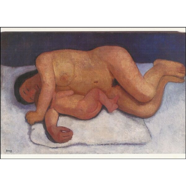 Modersohn-Becker. Liegende Mutter mit Kind,  Sommer 1906. KK