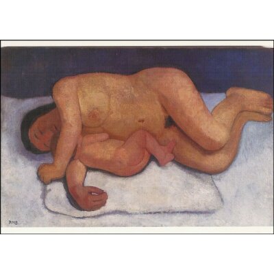 Modersohn-Becker. Liegende Mutter mit Kind,  Sommer 1906. KK