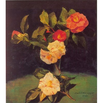 Honegger, Karl-L. Kamelienzweig in Vase,1950