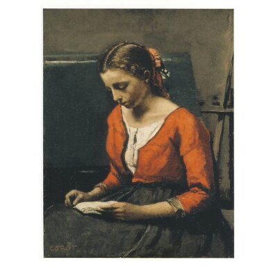 Camille Corot. Die Leserin, 1845/50