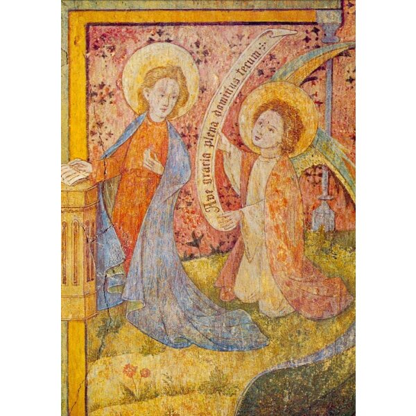 Verkündung. Fresko in der Liebfrauenkirche um 1530