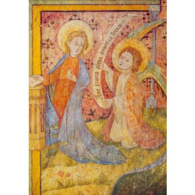 Verkündung. Fresko in der Liebfrauenkirche um 1530