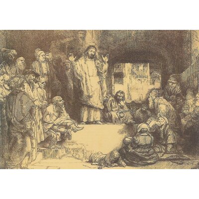 Rembrandt. Die Predigt Christi, 1652
