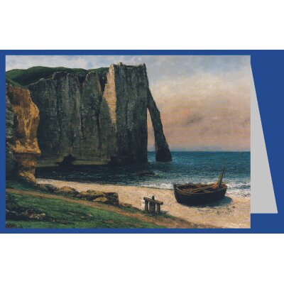 Gustave Courbet. Felsenküste bei Étretat, um...