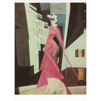 Lyonel Feininger. Die Dame in Mauve, 1922. KK