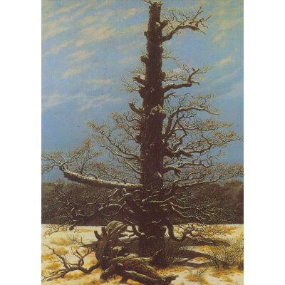 Caspar David Friedrich. Eichbaum im Schnee, um 1829