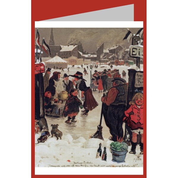 Heinrich Zille. Berliner Eisbahn, 1910