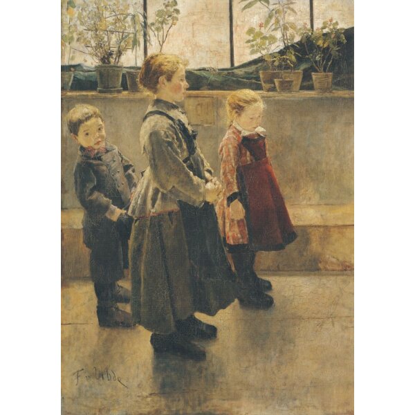 Fritz von Uhde. Drei Modelle, um 1884