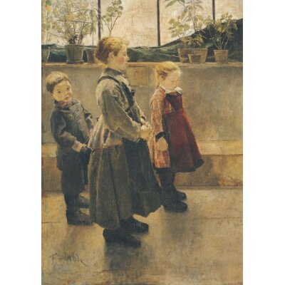 Fritz von Uhde. Drei Modelle, um 1884