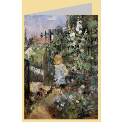 Berthe Morisot. Kind zwischen Stockrosen