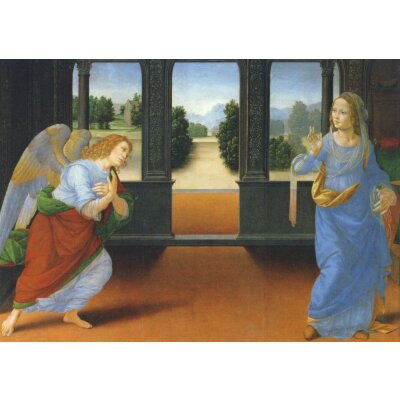 Credi, Lorenzo. Verkündung, um 1480