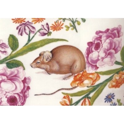 Ovale Terrine mit Maus und Eidechse (Detail), 1735/40. KK