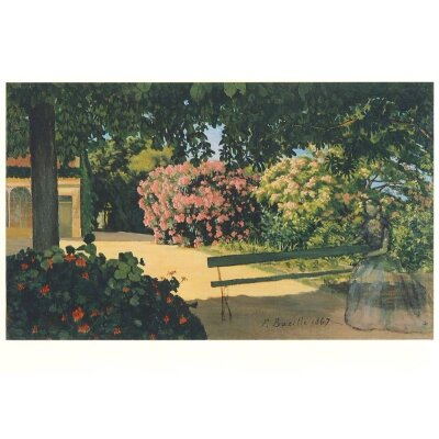 Frederic Bazille. Die Oeleander (Terrasse in Méric) 1867