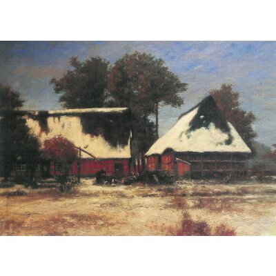 Hans Ende. Erster Schnee, um 1900