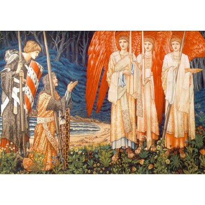Edward Burne-Jones. Die Erlangung d. Heiligen Grals, um 1891