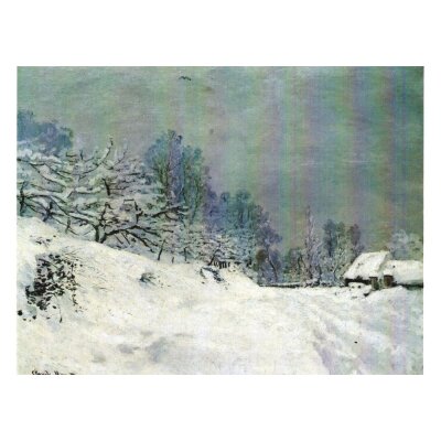 Claude Monet. Schnee in der Nähe von Honfleur, 1867