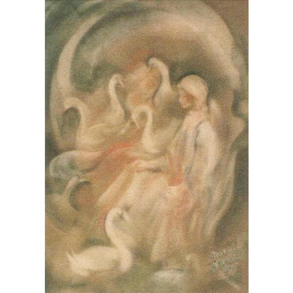 Katharina Gasteiger. Mädchen mit Schwänen