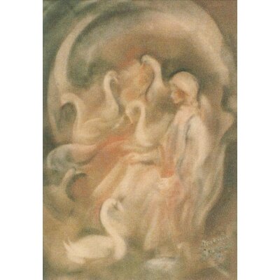 Katharina Gasteiger. Mädchen mit Schwänen