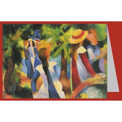 August Macke. Mädchen unter Bäumen, 1914