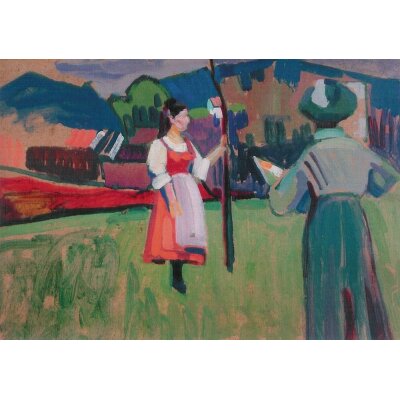 Wassily Kandinsky. Murnau - Gabriele Münter b.Malen,1908