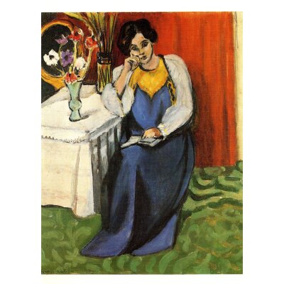 Henri Matisse. Lesende Dame in blau, 1919