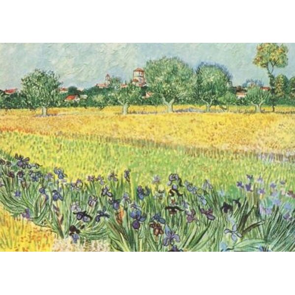 Vincent van Gogh. Blick auf Arles mit Iris, Ausschnitt