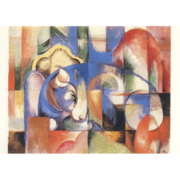 Franz Marc. Liegender Stier, 1913
