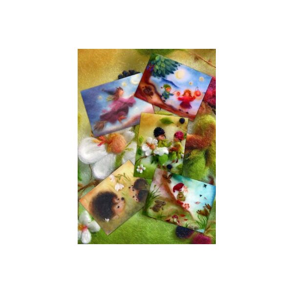 Set "Wollbilder II" mit 5 Karten