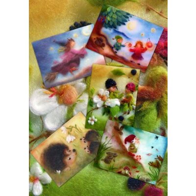 Set "Wollbilder II" mit 5 Karten