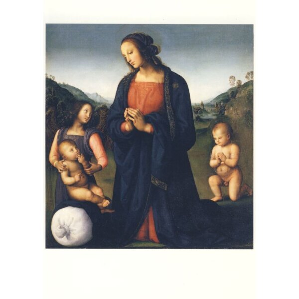 Perugiano. Maria mit dem Kind, Johannesknaben und Engel
