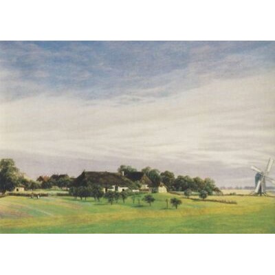 Caspar David Friedrich. Ländliche ebene Gegend, um...