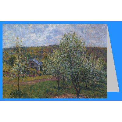 Alfred Sisley. Frühling in der Umgebung von Paris, Apfelbaum