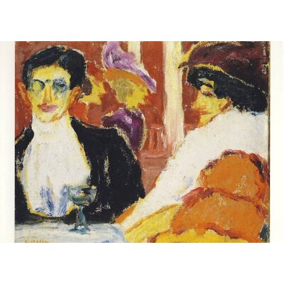 Nolde, Emil. Herr und Dame im roten Saal, 1911